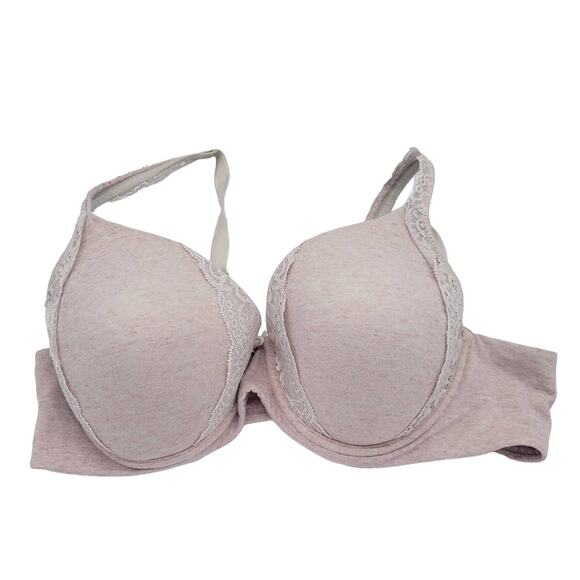 Soma Light Pink Embraceable Lace Trim Full Coverage Underwire Bra Size 40C - Picture 1 of 8